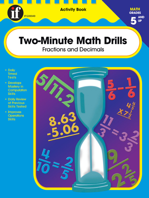 Title details for Two-Minute Math Drills, Grades 5 - 8 by Carson Dellosa Education - Wait list